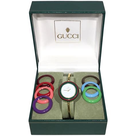 gucci interchangeable bezel watch